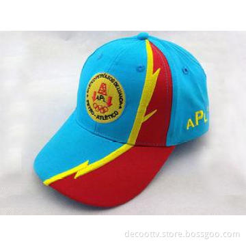 Fashion Multi Color Embroidered Baseball Cap with Metal Buc